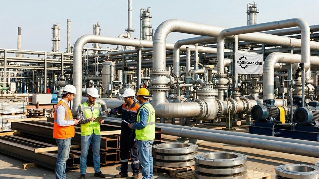 Kasko Makine industrial workshop and valve assembly facility