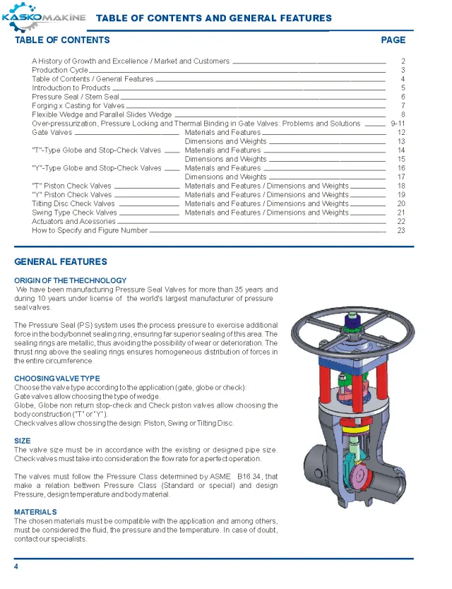 Pressure Seal Valves catalogue cover